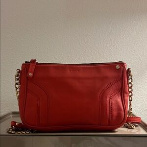 Milly Vibrant Red Crossbody Bag
